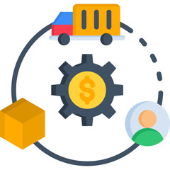 Obraz premium Product Chain Icon