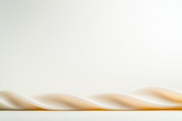 Smooth, twisting form gracefully contrasts with minimalistic bac