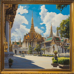Naklejka premium Grand Palace, Bangkok