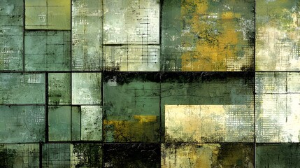 Abstract geometric shapes, textured, multiple colors. Background patterns. Stock photo
