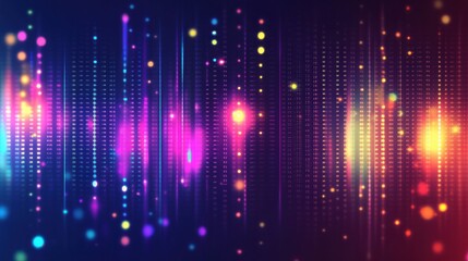 Obraz premium Colorful Abstract Light Background with Sparkles and Bokeh Effects