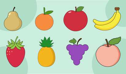 Colorful Fruit Collection