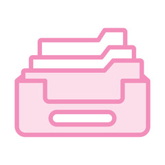 Archive  duotone line icon, vector, pixel perfect, illustrator file 
