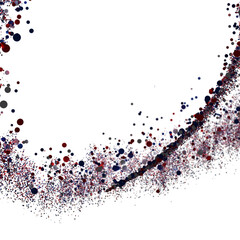 Red Blue Confetti Burst Background