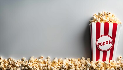Popcorn Bucket with Scattered Kernels
