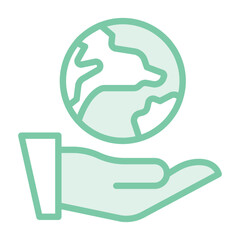 Global Services duotone line icon, vector, pixel perfect, illustrator file 
