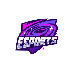 Playful Futuristic Sleek Galaxy Esports Logo Design – High-Quality Gaming Emblem © ffiardi