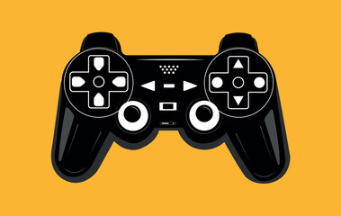 Vector play station gaming joy stick remote controller illustration
