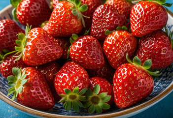 Close up Strawberry in Bowl Santo Domingo Este Dominican Republic