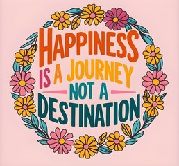 Obraz premium typography designs,card designs,poster designs,sumer vibes,happiness qoute