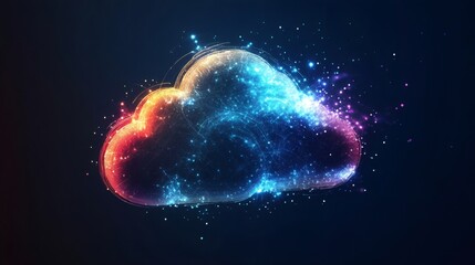 Cloud computing, big data analysis and storage processing concept