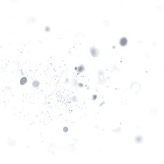 Abstract background of light gray dust particles floating on white. Perfect for overlay.