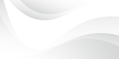 Gray line background curve element with white space for text and message design, overlapping layers, vector illustration