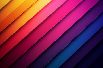 Fototapeta premium Abstract Diagonal Stripes in a Gradient of Blue, Pink, and Orange abstract background