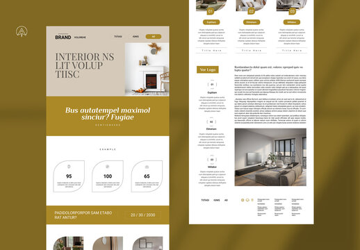 Interior News Letter Template