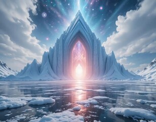 Cosmic serenity on an ethereal iceberg in 2080