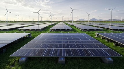 Sustainable Energy Network Control Hub Managing Renewable Power