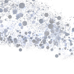 Elegant silver bokeh, perfect for websites, presentations, and design projects.  High-resolution image.