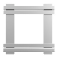 Picture frame. 3D frame. 3D illustration.