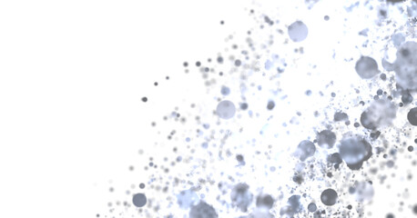 Abstract background with grey bubbles floating on white. Perfect for websites, presentations, and more.