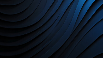 Dynamic waves of dark blue patterns abstract design visual art digital environment close-up perspective modern aesthetics