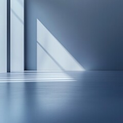 A light reflecting scene casts shadows on surfaces