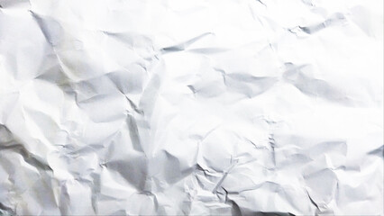 Clean white wrinkled paper texture ideal for backgrounds, design mockups, and material effects within creative projects.