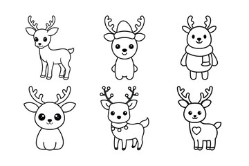 Obraz premium set of cartoon animals