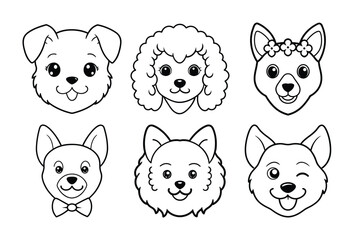 set of funny animals