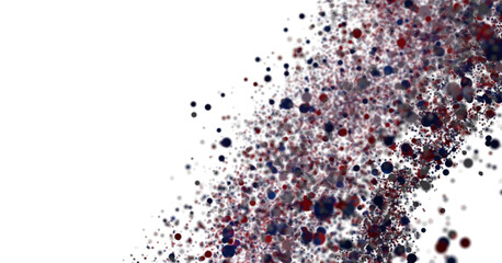 Abstract Red Blue Particle Flow Background Image