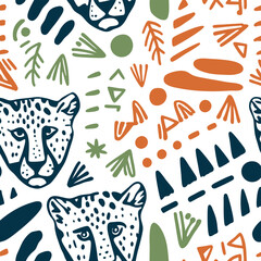 Cheetah Abstract Pattern