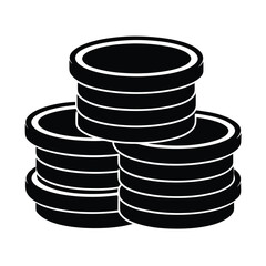 Stylish illustration of a stack of coins symbolizing profitable business growth