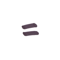 Equals Symbol, hand-drawn marker glyph with black color on transparent Background