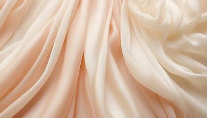 Fototapeta premium Powder-filled vanilla tone gradient background with smooth satin texture