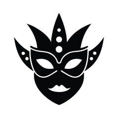 carnival mask isolated on white