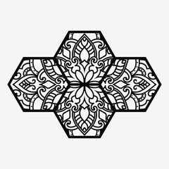 Mandala Wall Interior Laser Cut Design Wall art Wall Decoration Vector