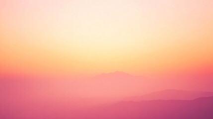 Fototapeta premium Sunrise over misty mountains serene landscape nature photography tranquil environment wide angle view aesthetic beauty