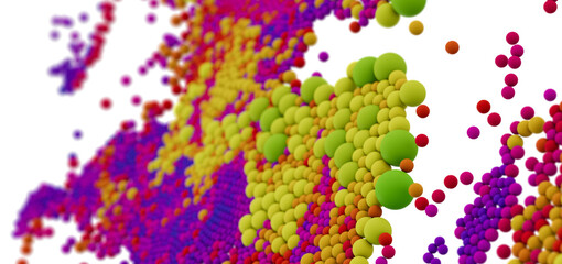 Abstract background with colorful spheres. Perfect for presentations, websites, and more!