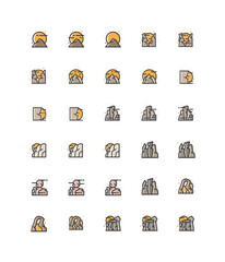 Mountain Rock Icons