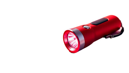 Photo - Red Flashlight Beam Light Night Dark Illumination Emergency Tool