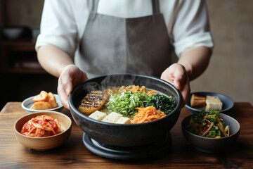 Steaming Bowl of Asian Soup