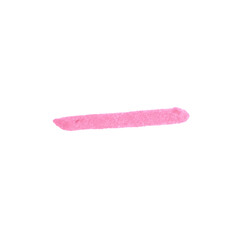 Dash Symbol, hand-drawn marker glyph with pink color on transparent Background