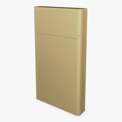 Illustration 3D Cigarettes Pack Super Slims Closed Filter