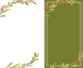 Elegant menu for dining establishments and wedding receptions