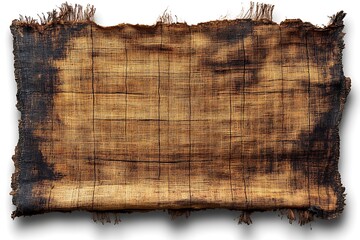 A Burnt Textured Brown And Black Textile With Rough Edges