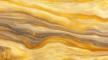 Obraz premium Flowing golden patterns abstract art digital artwork smooth textures close-up luxury concept