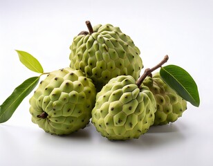 Fototapeta premium Realistic Photo of Cherimoya Fruits