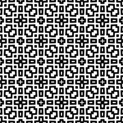 Fototapeta premium Vector pattern in ornamental style. Black and white color. Simple all over print block for apparel textile, ladies dress, fashion garment, digital wall paper.