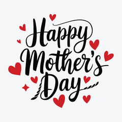 Happy Mother's Day typography design vector