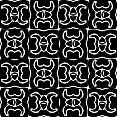 Vector pattern in ornamental style. Black and white color. Simple all over print block for apparel textile, ladies dress, fashion garment, digital wall paper.
